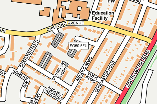 SO50 5FU map - OS OpenMap – Local (Ordnance Survey) SO50 5FU map - OS OpenMap – Local (Ordnance Survey)