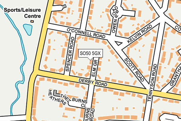 SO50 5GX map - OS OpenMap – Local (Ordnance Survey) SO50 5GX map - OS OpenMap – Local (Ordnance Survey)