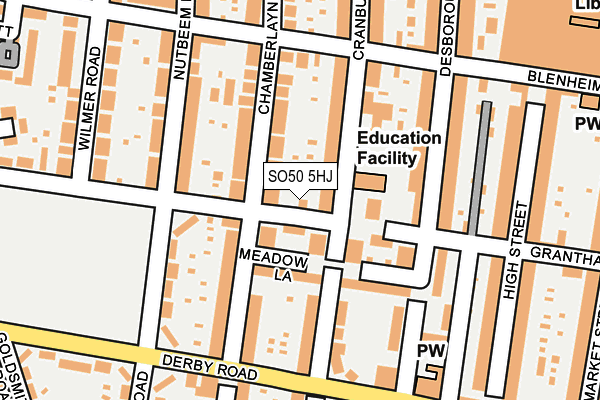 SO50 5HJ map - OS OpenMap – Local (Ordnance Survey) SO50 5HJ map - OS OpenMap – Local (Ordnance Survey)