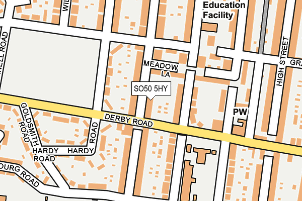 SO50 5HY map - OS OpenMap – Local (Ordnance Survey)