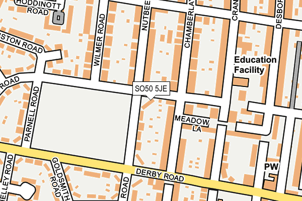 SO50 5JE map - OS OpenMap – Local (Ordnance Survey) SO50 5JE map - OS OpenMap – Local (Ordnance Survey)