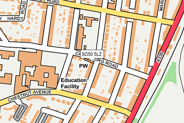 SO50 5LZ map - OS OpenMap – Local (Ordnance Survey) SO50 5LZ map - OS OpenMap – Local (Ordnance Survey)