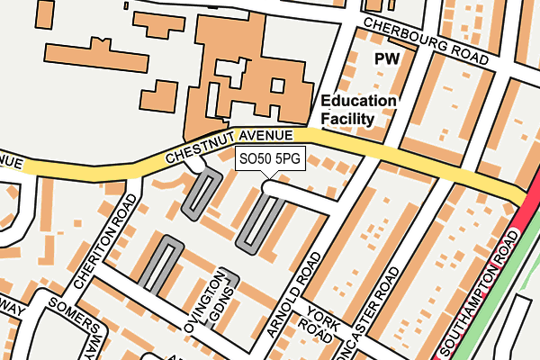 SO50 5PG map - OS OpenMap – Local (Ordnance Survey) SO50 5PG map - OS OpenMap – Local (Ordnance Survey)