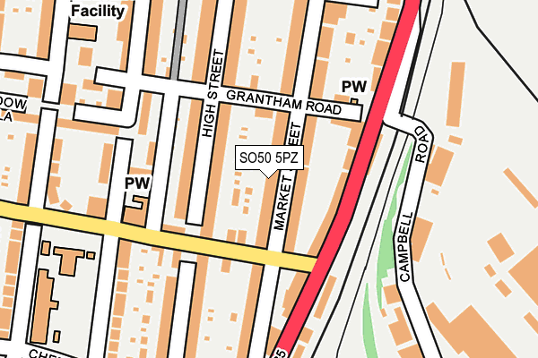 SO50 5PZ map - OS OpenMap – Local (Ordnance Survey) SO50 5PZ map - OS OpenMap – Local (Ordnance Survey)
