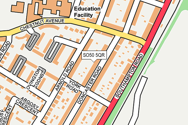 SO50 5QR map - OS OpenMap – Local (Ordnance Survey) SO50 5QR map - OS OpenMap – Local (Ordnance Survey)