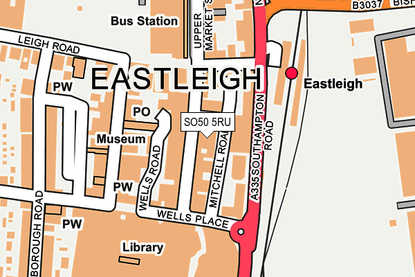SO50 5RU map - OS OpenMap – Local (Ordnance Survey) SO50 5RU map - OS OpenMap – Local (Ordnance Survey)