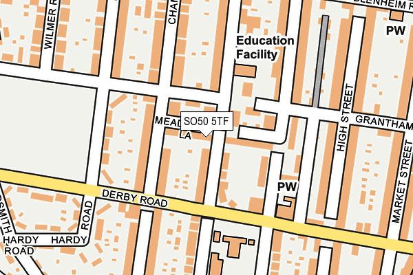 SO50 5TF map - OS OpenMap – Local (Ordnance Survey) SO50 5TF map - OS OpenMap – Local (Ordnance Survey)
