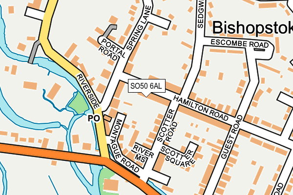 SO50 6AL map - OS OpenMap – Local (Ordnance Survey) SO50 6AL map - OS OpenMap – Local (Ordnance Survey)