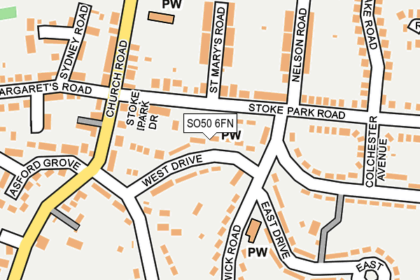SO50 6FN map - OS OpenMap – Local (Ordnance Survey) SO50 6FN map - OS OpenMap – Local (Ordnance Survey)