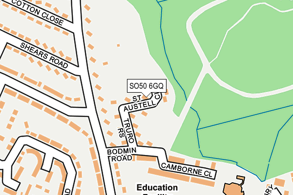 SO50 6GQ map - OS OpenMap – Local (Ordnance Survey)