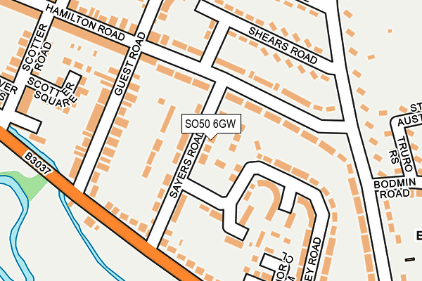 SO50 6GW map - OS OpenMap – Local (Ordnance Survey) SO50 6GW map - OS OpenMap – Local (Ordnance Survey)
