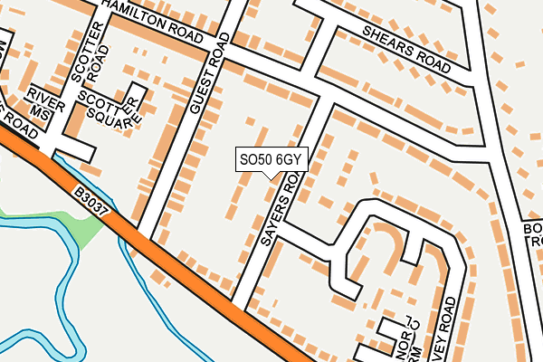 SO50 6GY map - OS OpenMap – Local (Ordnance Survey) SO50 6GY map - OS OpenMap – Local (Ordnance Survey)