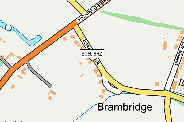 SO50 6HZ map - OS OpenMap – Local (Ordnance Survey)