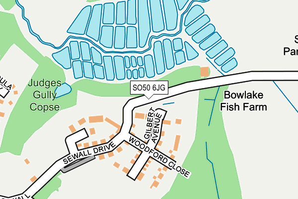 SO50 6JG map - OS OpenMap – Local (Ordnance Survey) SO50 6JG map - OS OpenMap – Local (Ordnance Survey)