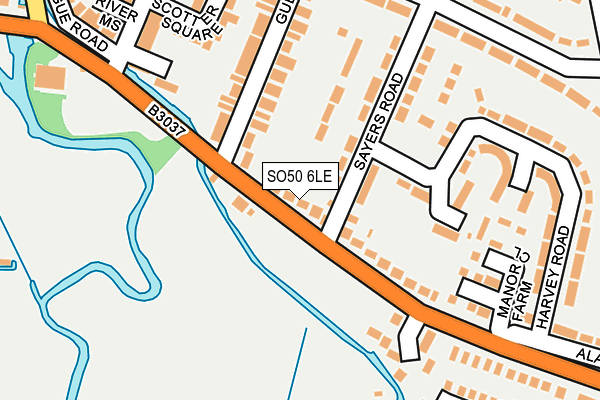 SO50 6LE map - OS OpenMap – Local (Ordnance Survey) SO50 6LE map - OS OpenMap – Local (Ordnance Survey)