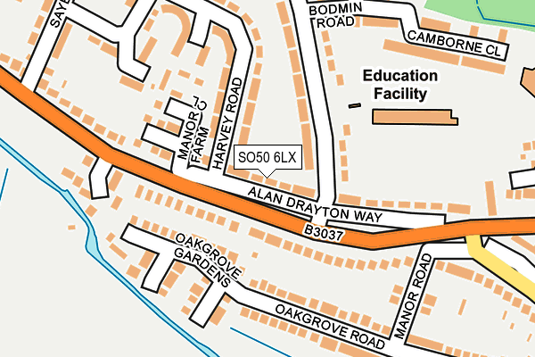 SO50 6LX map - OS OpenMap – Local (Ordnance Survey) SO50 6LX map - OS OpenMap – Local (Ordnance Survey)