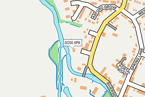 SO50 6PA map - OS OpenMap – Local (Ordnance Survey) SO50 6PA map - OS OpenMap – Local (Ordnance Survey)