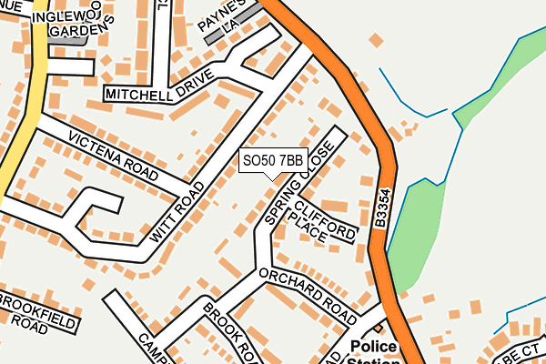 SO50 7BB map - OS OpenMap – Local (Ordnance Survey) SO50 7BB map - OS OpenMap – Local (Ordnance Survey)