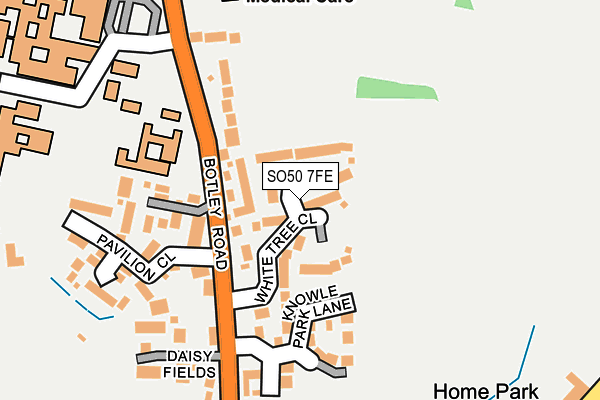 SO50 7FE map - OS OpenMap – Local (Ordnance Survey) SO50 7FE map - OS OpenMap – Local (Ordnance Survey)