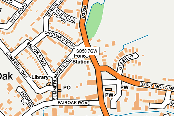 SO50 7GW map - OS OpenMap – Local (Ordnance Survey)