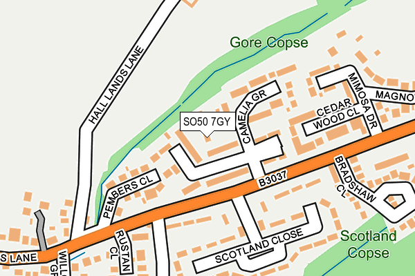 SO50 7GY map - OS OpenMap – Local (Ordnance Survey) SO50 7GY map - OS OpenMap – Local (Ordnance Survey)