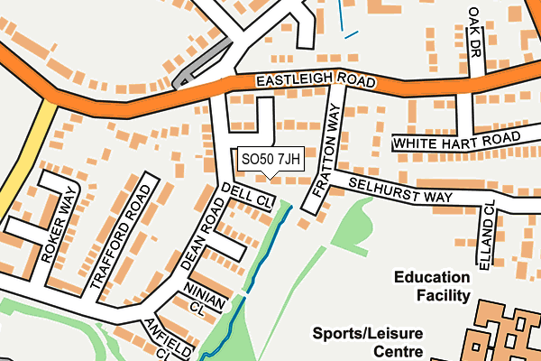SO50 7JH map - OS OpenMap – Local (Ordnance Survey)