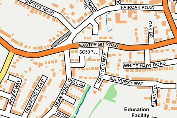 SO50 7JJ map - OS OpenMap – Local (Ordnance Survey) SO50 7JJ map - OS OpenMap – Local (Ordnance Survey)