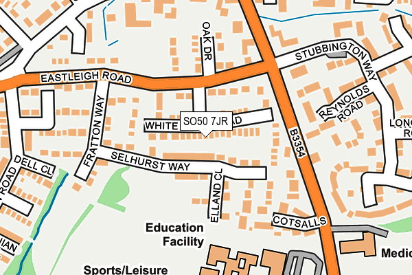 SO50 7JR map - OS OpenMap – Local (Ordnance Survey) SO50 7JR map - OS OpenMap – Local (Ordnance Survey)