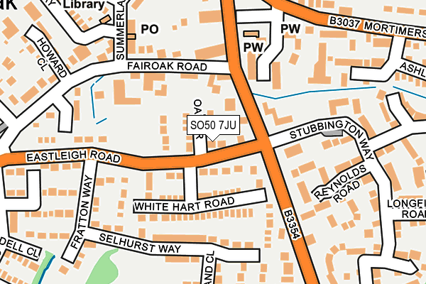 SO50 7JU map - OS OpenMap – Local (Ordnance Survey) SO50 7JU map - OS OpenMap – Local (Ordnance Survey)