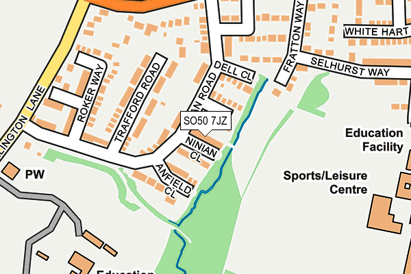 SO50 7JZ map - OS OpenMap – Local (Ordnance Survey) SO50 7JZ map - OS OpenMap – Local (Ordnance Survey)