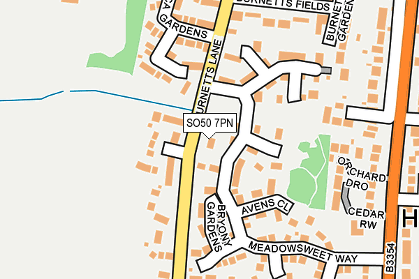 SO50 7PN map - OS OpenMap – Local (Ordnance Survey) SO50 7PN map - OS OpenMap – Local (Ordnance Survey)