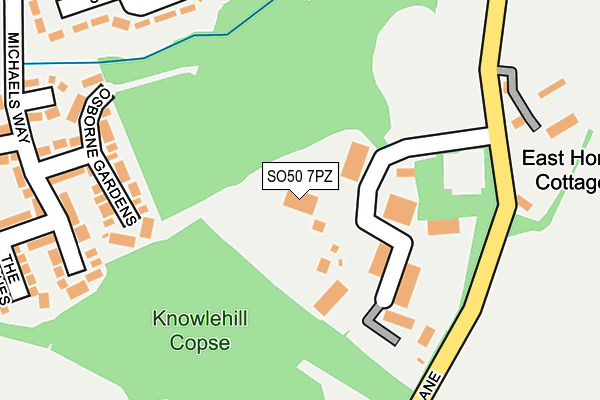 SO50 7PZ map - OS OpenMap – Local (Ordnance Survey) SO50 7PZ map - OS OpenMap – Local (Ordnance Survey)