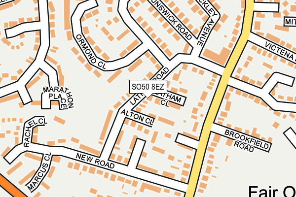 SO50 8EZ map - OS OpenMap – Local (Ordnance Survey) SO50 8EZ map - OS OpenMap – Local (Ordnance Survey)