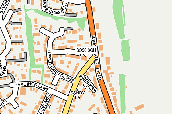 SO50 8GH map - OS OpenMap – Local (Ordnance Survey) SO50 8GH map - OS OpenMap – Local (Ordnance Survey)