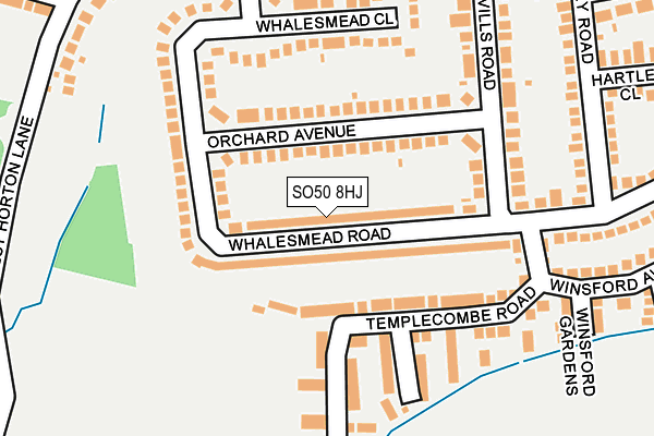 SO50 8HJ map - OS OpenMap – Local (Ordnance Survey) SO50 8HJ map - OS OpenMap – Local (Ordnance Survey)