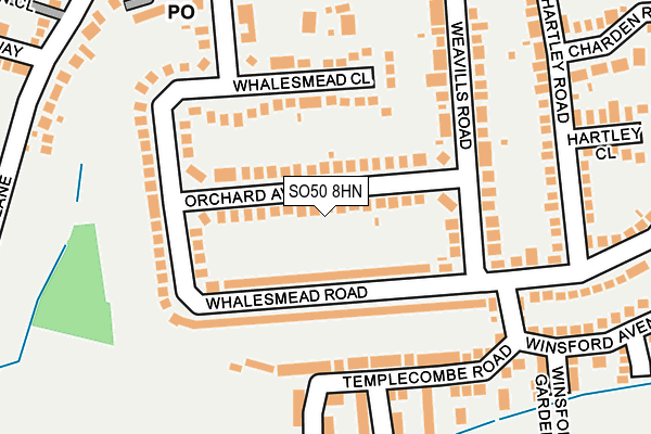 SO50 8HN map - OS OpenMap – Local (Ordnance Survey) SO50 8HN map - OS OpenMap – Local (Ordnance Survey)
