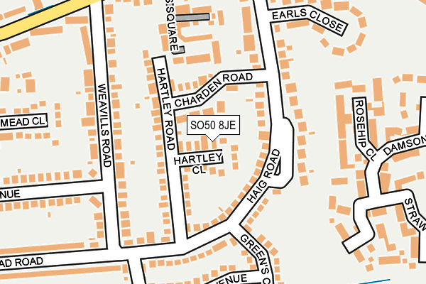 SO50 8JE map - OS OpenMap – Local (Ordnance Survey) SO50 8JE map - OS OpenMap – Local (Ordnance Survey)