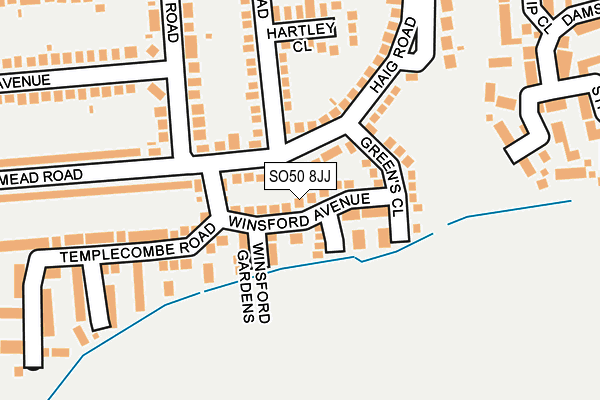 SO50 8JJ map - OS OpenMap – Local (Ordnance Survey) SO50 8JJ map - OS OpenMap – Local (Ordnance Survey)
