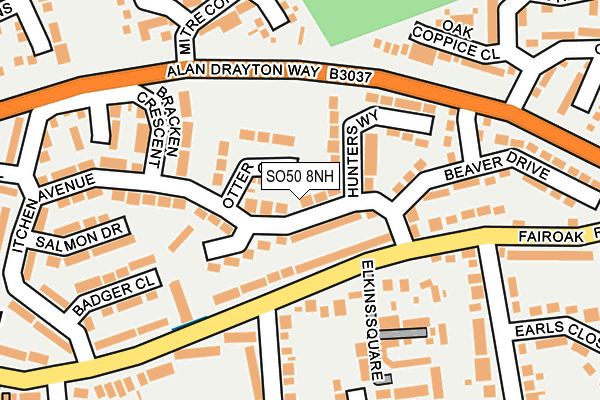 SO50 8NH map - OS OpenMap – Local (Ordnance Survey) SO50 8NH map - OS OpenMap – Local (Ordnance Survey)
