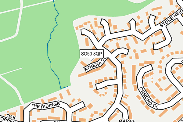 SO50 8QP map - OS OpenMap – Local (Ordnance Survey) SO50 8QP map - OS OpenMap – Local (Ordnance Survey)