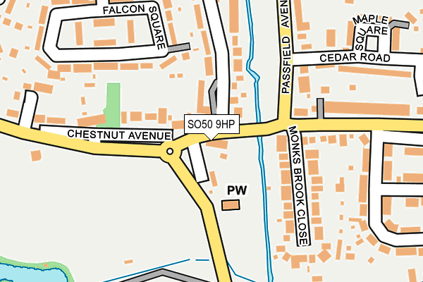 SO50 9HP map - OS OpenMap – Local (Ordnance Survey) SO50 9HP map - OS OpenMap – Local (Ordnance Survey)