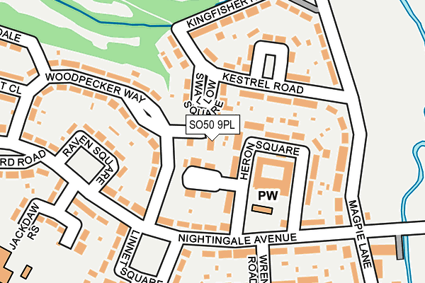SO50 9PL map - OS OpenMap – Local (Ordnance Survey) SO50 9PL map - OS OpenMap – Local (Ordnance Survey)