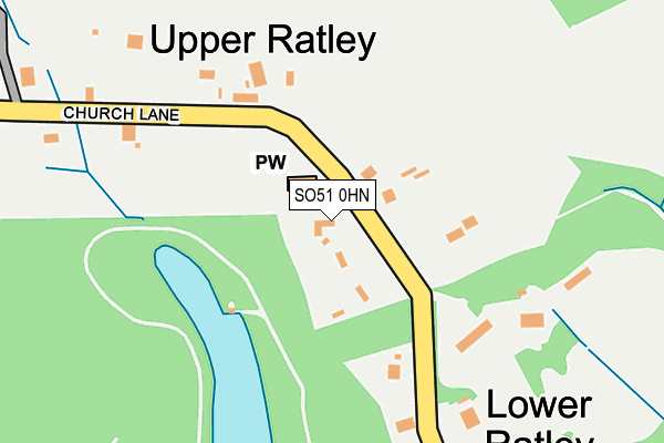 SO51 0HN map - OS OpenMap – Local (Ordnance Survey) SO51 0HN map - OS OpenMap – Local (Ordnance Survey)