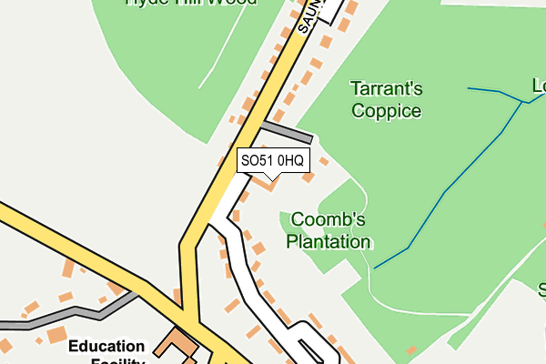 SO51 0HQ map - OS OpenMap – Local (Ordnance Survey) SO51 0HQ map - OS OpenMap – Local (Ordnance Survey)