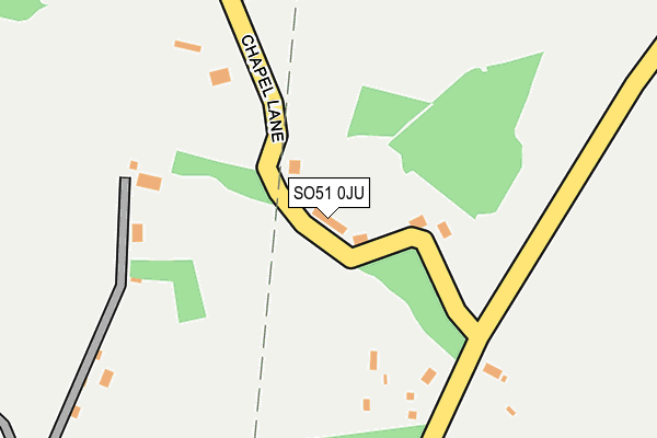 SO51 0JU map - OS OpenMap – Local (Ordnance Survey) SO51 0JU map - OS OpenMap – Local (Ordnance Survey)