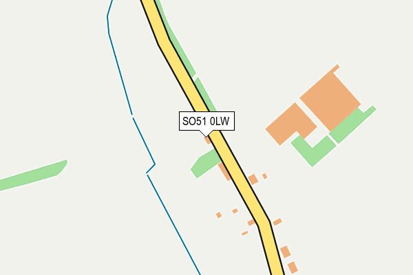 SO51 0LW map - OS OpenMap – Local (Ordnance Survey) SO51 0LW map - OS OpenMap – Local (Ordnance Survey)
