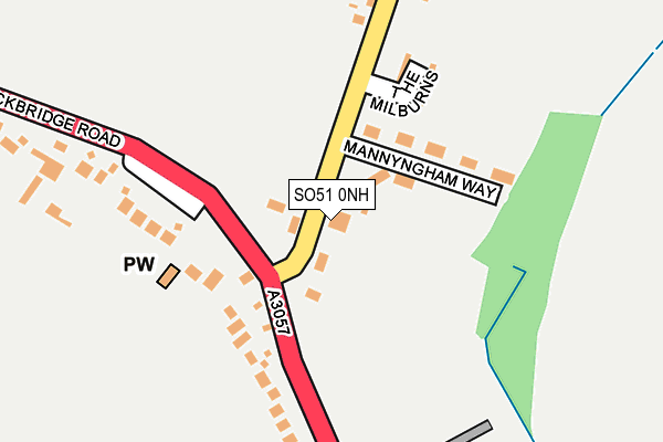 SO51 0NH map - OS OpenMap – Local (Ordnance Survey) SO51 0NH map - OS OpenMap – Local (Ordnance Survey)