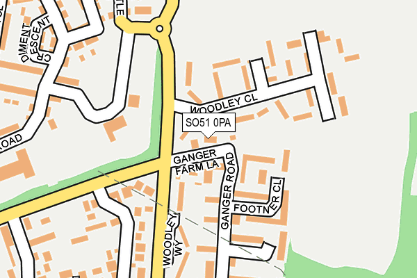 SO51 0PA map - OS OpenMap – Local (Ordnance Survey) SO51 0PA map - OS OpenMap – Local (Ordnance Survey)