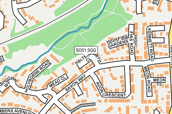 SO51 5QG map - OS OpenMap – Local (Ordnance Survey) SO51 5QG map - OS OpenMap – Local (Ordnance Survey)