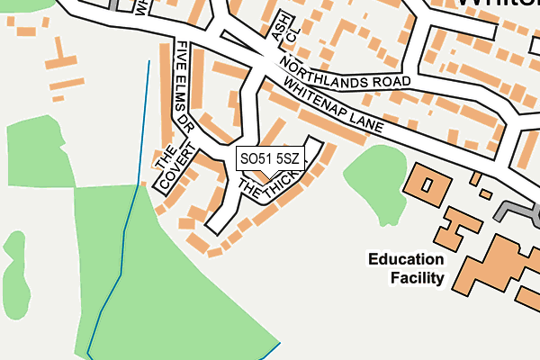 SO51 5SZ map - OS OpenMap – Local (Ordnance Survey) SO51 5SZ map - OS OpenMap – Local (Ordnance Survey)